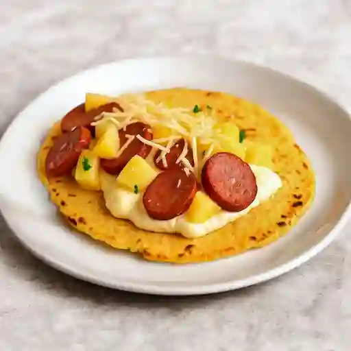 Arepa 3 Quesos Chorizada