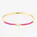 Bangle up Pulsera Lily Dorado Fucsia