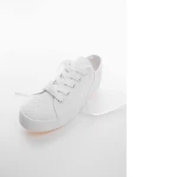 Zapatos Deportiva Britb Blanco Talla 34 Niñas Mango