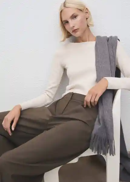 Saco Jersey Seeds Crudo Talla M Mujer Mango