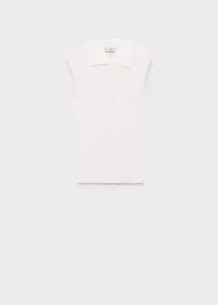 Top Rosi Blanco Talla S Mujer Mango