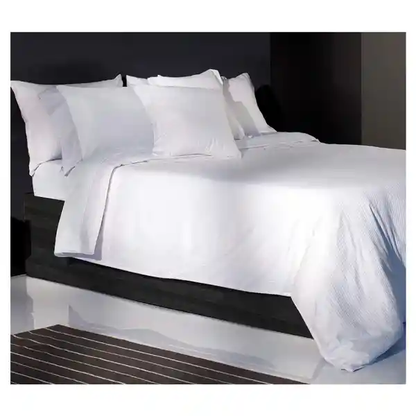 Duvet Cover King 300 Hilos Blanco 100% Algodón