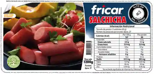 Salchicha fricar - industrial 1200gr