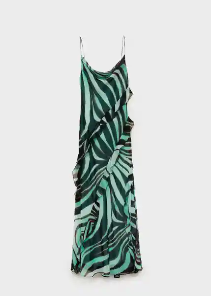 Vestido Livia Turquesa Talla S Mujer Mango