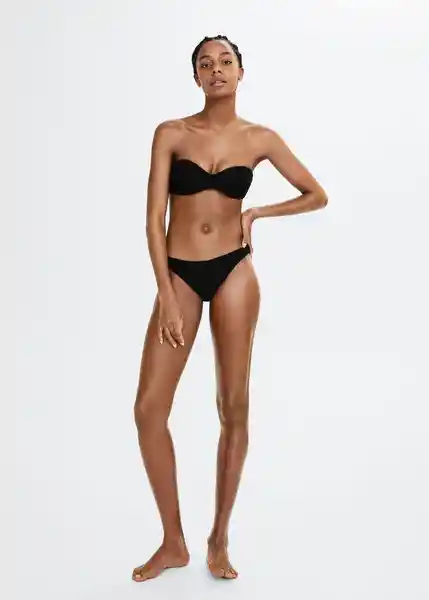 Braga Pami Negro Talla L Mujer Mango