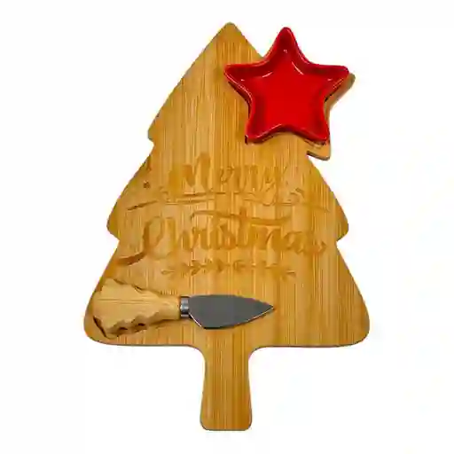 Juego Tabla Quesos Bambú y Porcelana 1802000059 Finlandek