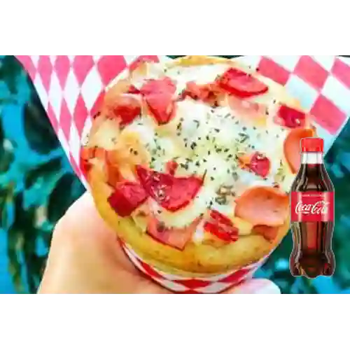 Combo Kono de Pizza Charcutero + Coca-cola 250Ml