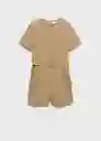 Mono Granada-w Beige Talla M Mujer Mango