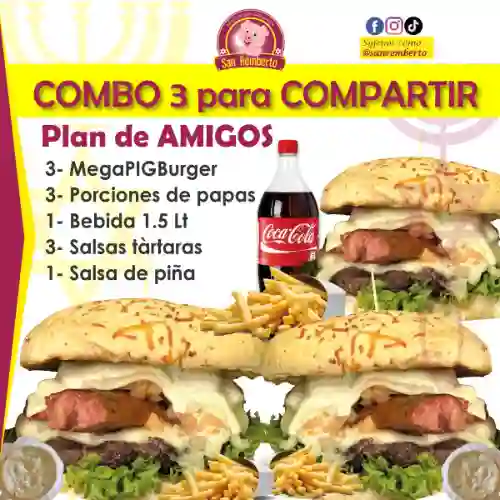 Mega Combo 3, Plan Amigos /megapigburger