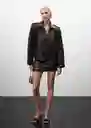 Vestido Coral Chocolate Talla S Mujer Mango