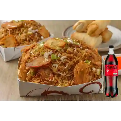 Combo Oriental Cerdo para 3 +Cocacola S/az 1.5L
