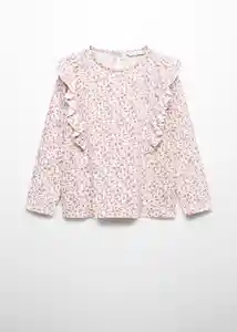 Camiseta Linda Rosa Light Talla 10 Niña Mango