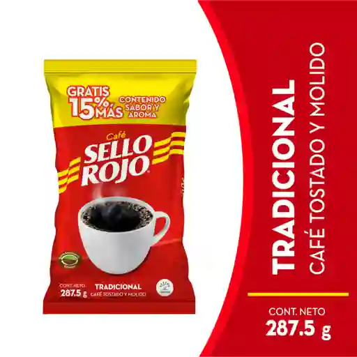 Sello Rojo Café Extracontenido 287,5 gr 