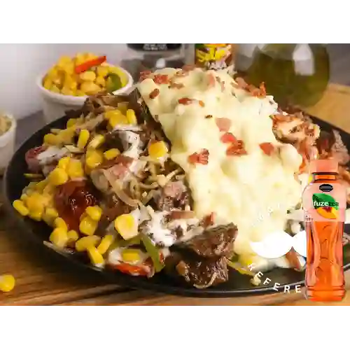 Combo Mazorcada de Carne + Fuze Tea Durazno 400ML