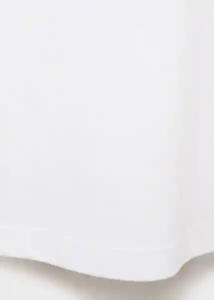 Camiseta Viri Blanco Talla XL Mujer Mango