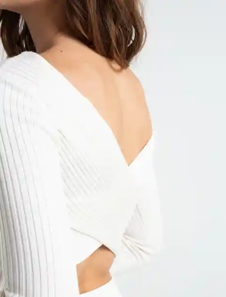 Tejido Mujer Crudo Creme Claro Talla L - 489E001 Naf Naf