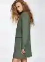 Abrigo Dali Khaki Talla M Mujer Mango