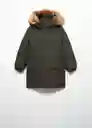 Abrigo Anorak Fran Khaki Talla 12 Niños Mango