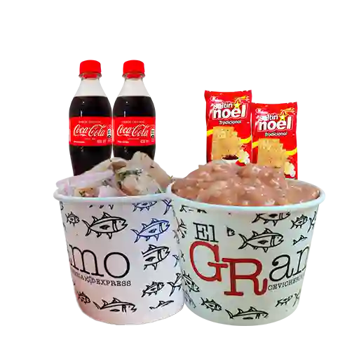 Promo coctel de camaron y peruano mixto