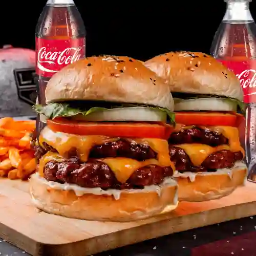 2 Combos Double Cheese Burger