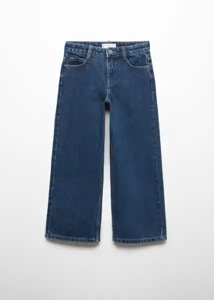 Jean Wide5 Tejano Oscuro Talla 12 Niña Mango