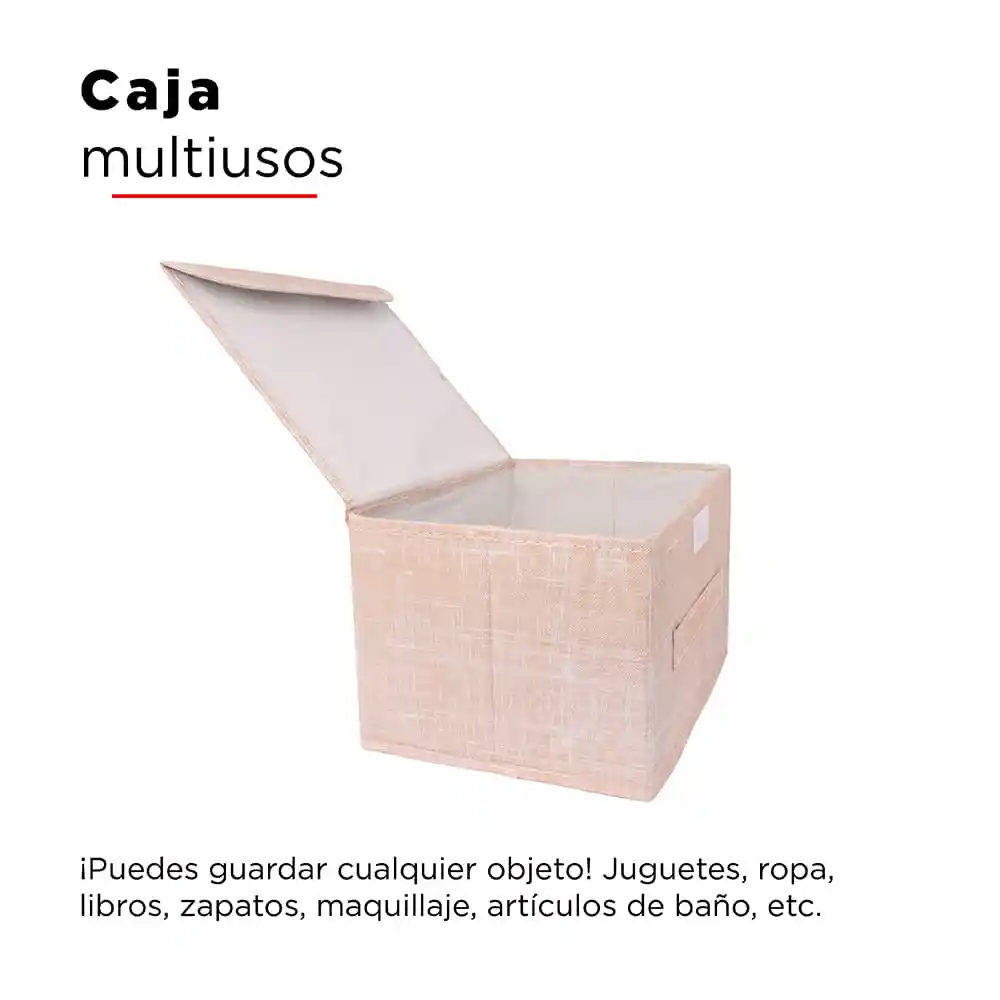 Miniso Caja de Almacenamiento Con Tapa Solid Color Series S