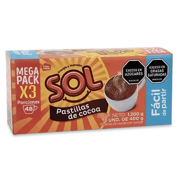 Sol Chocolate Pastilla
