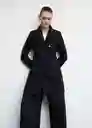 Abrigo Dali Negro Talla 18 Mujer Mango
