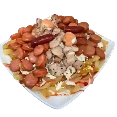 Salchipapa de Pollo para 2