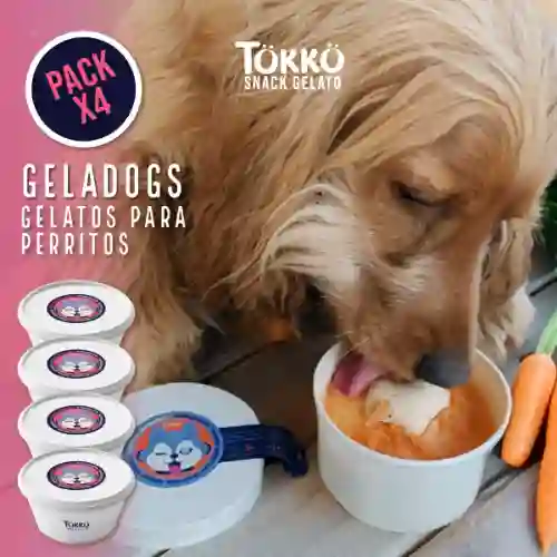Pack de 4 Gelatos para Perritos