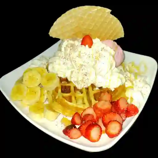 Waffle frutal