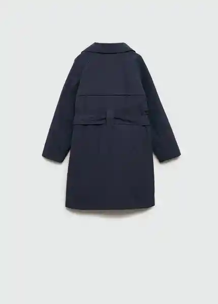 Saco Trench Gabriela Navy Talla 10 Niñas Mango