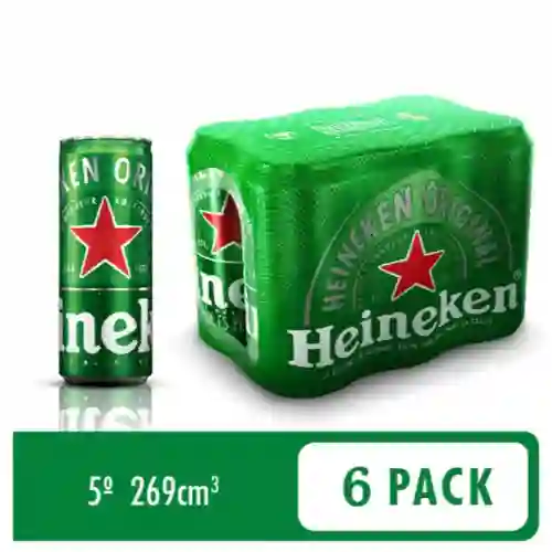 Six Pack Cerveza Heineken