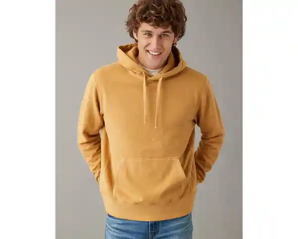 Buzo Hombre Amarillo Talla Small American Eagle