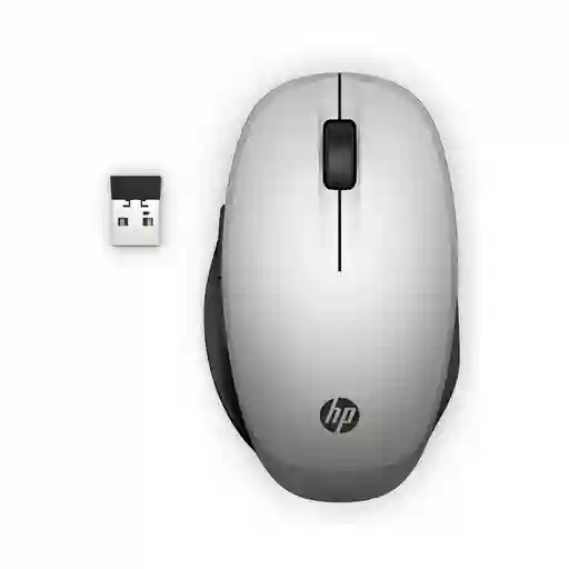 Mouse 300 Plata Dual Gris Hp 6Cr72Aa#Abm