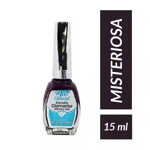 Glimmer Esmalte Diamante Efecto Gel Tono Misteriosa 15 mL