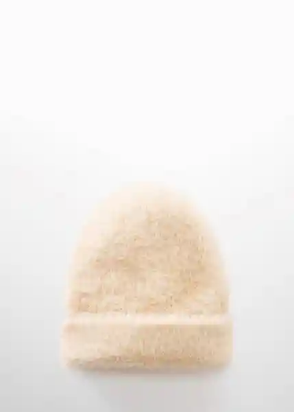 Gorro Fluffy Crudo Talla 99 Mujer Mango