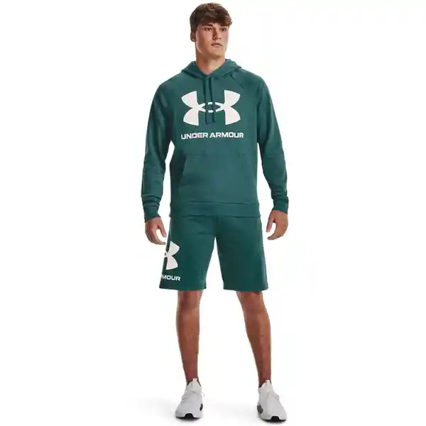 Under Armour Camiseta Hoodie Rival Verde T. SM Ref: 1357093-722