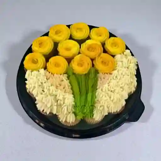 Minicupcakes X20 Flores Amarillas