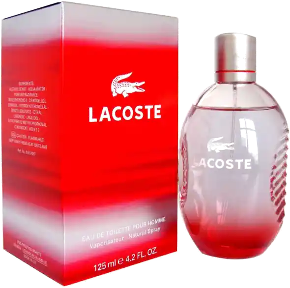 Lacoste Loción Perfume Red 125Ml Hombre Original Garantizada