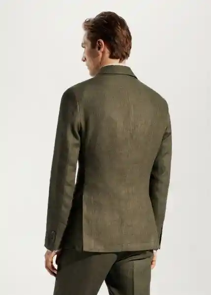 Blazer Americana Florida Verde Talla 48 Hombre Mango