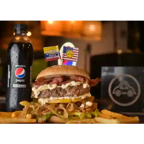 Combo Hamburguesas Santander + Pepsi Cero