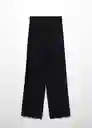 Pantalón Vieira Mujer Negro Talla XL Mango