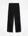 Pantalón Mujer Negro Talla LARGE American Eagle