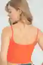 Crop Top Tiras Malibu Color Naranja Talla L Ragged