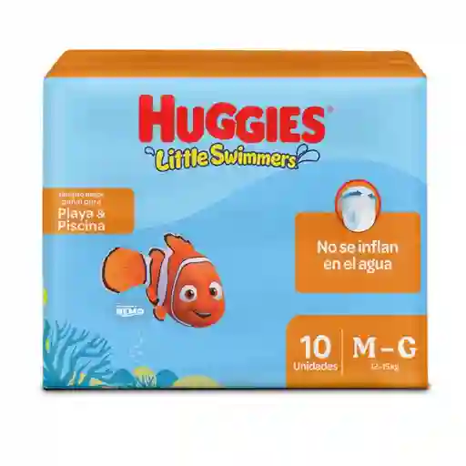 Pañales Huggies Little Swimmers Etapa 2-3/M-G 10 Und