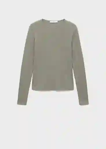 Camiseta Liloca Khaki Talla M Mujer Mango