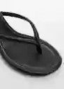 Sandalias Helena Negro Talla 36 Mujer Mango