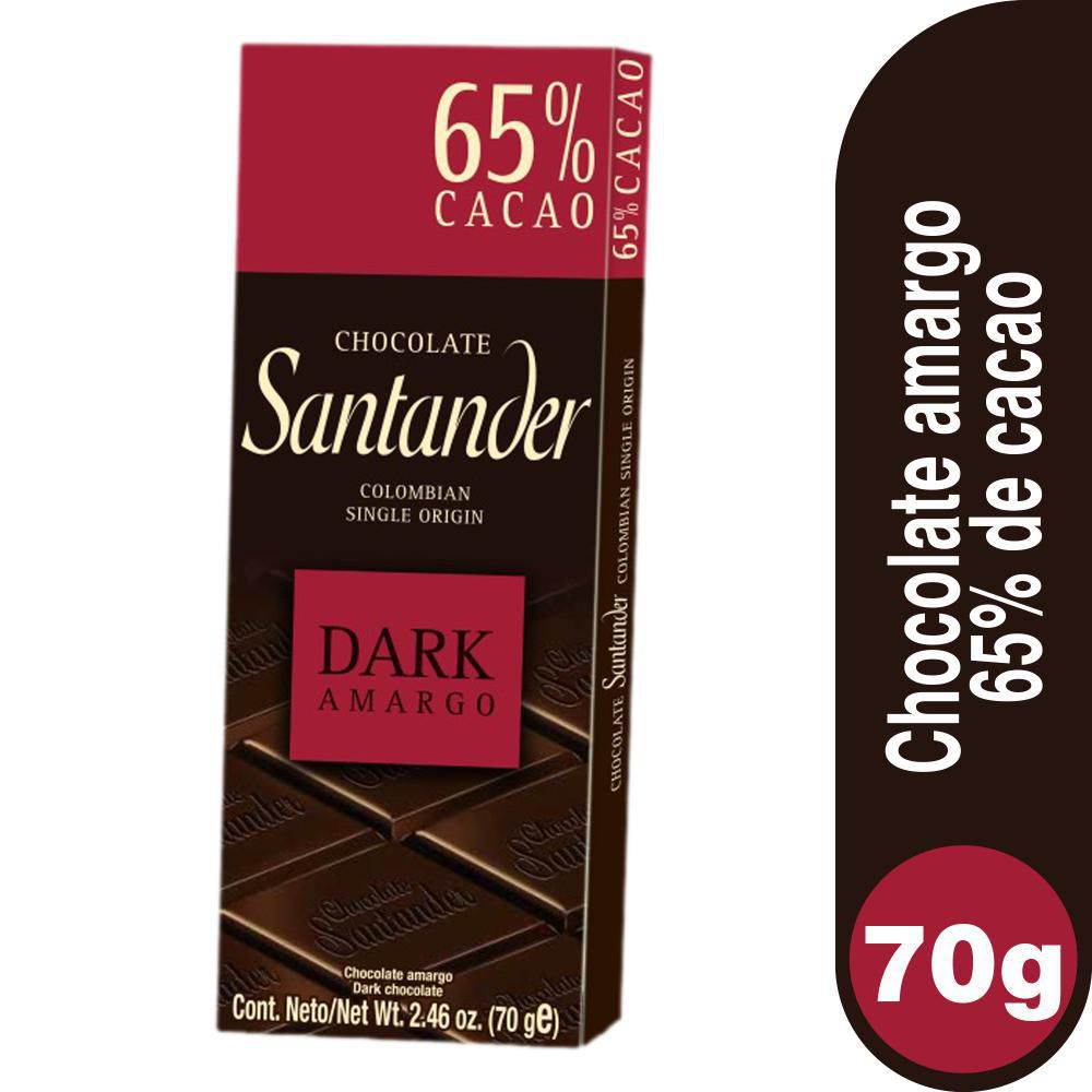 Santander Chocolate Amargo 70 g