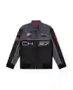 Chaqueta Racing Aviator Masculino Gris Galaxia Talla M Chevignon